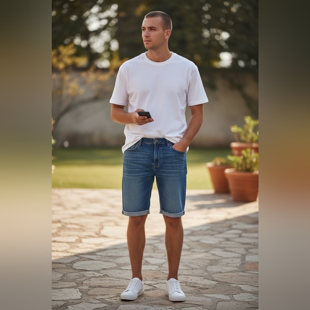 Lucky Brand Men's Size 42 Jean Short New With Tags Y2k Casual Wear